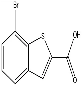 7- bromobenzo [b] thiophene -2- asid carboxylic; Cas No.: 19075-59-3